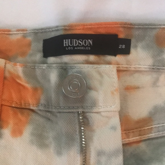 Hudson Mini Tie Dye Biker Shorts Size 28 NWT - Picture 7 of 9